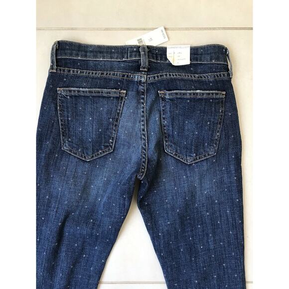 Current/Elliott Stiletto Low Rise Polka Dot Skinny Crop Stretch Jeans - Picture 9 of 10